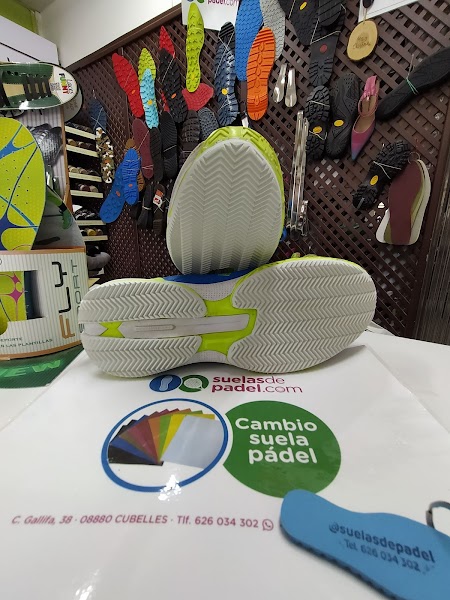 Suelas de padel reparación
